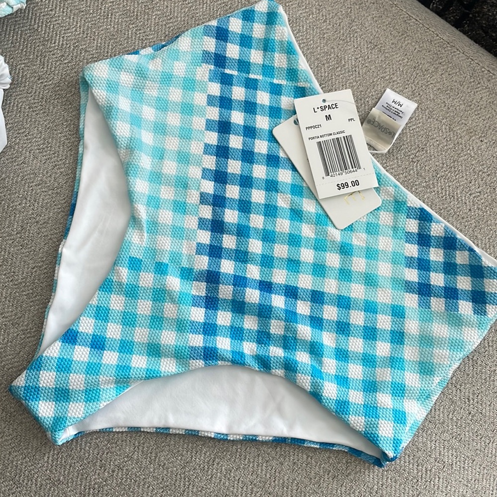 L*Space Brittany Bikini Top Portia Bottoms Picnic Plaid